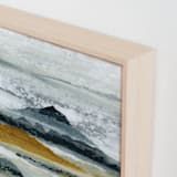 "Golden Coast I" - Art Print in Marigold by Lara Eckerman - Frame Close-up