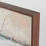 "Winter Walk 1" - Art Print in Peach by Lindsay Megahed - Frame Close-up