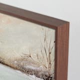 "Winter Walk 2" - Art Print in Peach by Lindsay Megahed - Frame Close-up