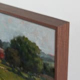 "Summer Field 1" - Art Print in Crimson by Wendy Keller - Frame Close-up