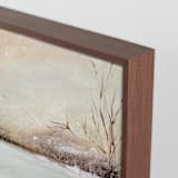 "Winter Walk 2" - Art Print in Peach by Lindsay Megahed - Frame Close-up