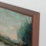 "Lagoon 2" - Art Print in Lagoon by Wendy Keller - Frame Close-up