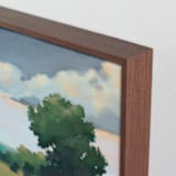 "Bright and Early 1" - Art Print in Field by Stephanie Goos Johnson - Frame Close-up