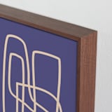 "Hide and Seek" - Art Print in Grape by Beth Vassalo - Frame Close-up