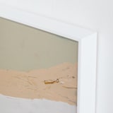 "Muted Abstract Diptych II" - Art Print in peach by Caryn Owen - Frame Close-up