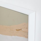 "Muted Abstract Diptych II" - Art Print in peach by Caryn Owen - Frame Close-up