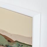 "Muted Seascape Diptych II" - Art Print in Cream by Caryn Owen - Frame Close-up