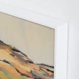 "Sunny Landscape 1" - Art Print in Pale Sunny Yellow by Ashley Armistead - Frame Close-up