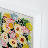"The Royal Bouquet" - Art Print in Jewel Tones by Sarah Fitzgerald - Frame Close-up