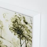 "Sun Kissed Meadow 2" - Art Print in Olive Green by Arohika Verma - Frame Close-up