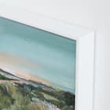 "Sunset on the Dunes 2" - Art Print in Dune Blue by AlisonJerry - Frame Close-up