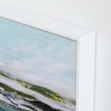 "Rugged Coast" - Art Print in Sea by Karen Kaul - Frame Close-up
