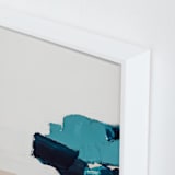 "Hidden Beach Diptych II" - Art Print in dark blue by Caryn Owen - Frame Close-up