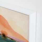 "Orange Sunset Scenery 1" - Art Print in Orange by Shina Choi - Frame Close-up