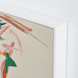"Tropical Views 2" - Art Print in Cream and Multicolor by Caryn Owen - Frame Close-up