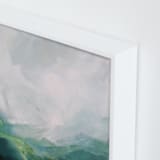 "Jewel Basin" - Art Print in Deep Teal by Mya Bessette - Frame Close-up