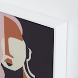 "Ava 2" - Art Print in Ginger Nutmeg by cyrille gulassa - Frame Close-up