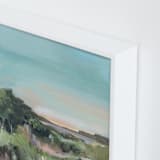 "Sunset on the Dunes 1" - Art Print in Misty Blue by AlisonJerry - Frame Close-up
