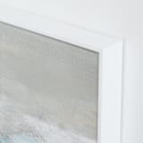 "Kissing The Shore II" - Art Print in Seafoam by Jenny Partrite - Frame Close-up