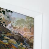 "Hold That Thought" - Art Print in Ochre by Jess Franks - Frame Close-up