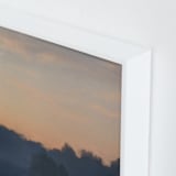 "Reflection at Sunset" - Art Print in Smoky Shadow by Christa Kimble - Frame Close-up