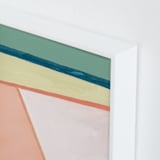 "I Think I Could Be Happy Here II" - Art Print in Earth Tone Green by Christina Flowers - Frame Close-up