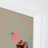"Muted Abstract Diptych I" - Art Print in bright pink by Caryn Owen - Frame Close-up