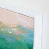 "Whispers Of The Sun" - Art Print in Emerald Sun by AlisonJerry - Frame Close-up