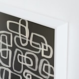 "Links and Chains No.2" - Art Print in Shades of Ecru by Deborah Velasquez - Frame Close-up