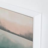 "Misty Marsh I" - Art Print in Peaceful Blue by Haley Fischer - Frame Close-up