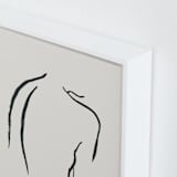 "Figure Study I" - Art Print in Creamy White by Chelsea Petaja - Frame Close-up