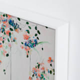 "Cascade" - Art Print in Coral by Sonal Nathwani - Frame Close-up