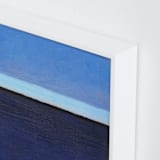 "Deep Blue Bay" - Art Print in Deep Blue Sea by Carol C. Young - Frame Close-up