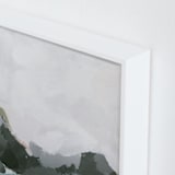 "In the Distance" - Art Print in Aqua by Melanie Severin - Frame Close-up