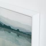 "Cool Reflections" - Art Print in teal by Karen Kardatzke - Frame Close-up