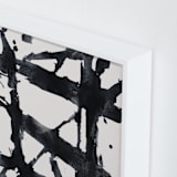 "Ink Bridges" - Art Print in Midnight Black by Afton Harding - Frame Close-up