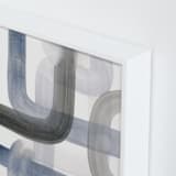 "Piping 2" - Art Print in Gray Tones by Kim Colthurst Johnson - Frame Close-up