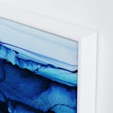 "Midnight Canyon" - Art Print in Midnight Blue by Rebecca Rueth - Frame Close-up