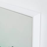 "Abstract Pacific Seascape Diptych 1" - Art Print in Greenish Turquoise by Caryn Owen - Frame Close-up