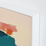"Kona Seascapes II" - Art Print in Navy Blue by Caryn Owen - Frame Close-up