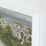 "Inis Mor II" - Art Print in Moss Green by Lucrecia Caporale - Frame Close-up