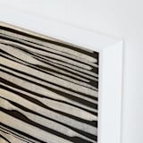 "Linen" - Art Print in Shades of Ecru by Deborah Velasquez - Frame Close-up
