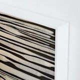 "Linen" - Art Print in Shades of Ecru by Deborah Velasquez - Frame Close-up