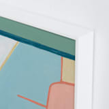 "I Think I Could Be Happy Here I" - Art Print in Earth Tone Green by Christina Flowers - Frame Close-up
