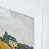 "Serenity by the Lake 1" - Art Print in Meadow Green by Lucrecia Caporale - Frame Close-up