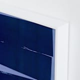 "Blue Wall" - Art Print in Midnight Blue by Marta Crea - Frame Close-up