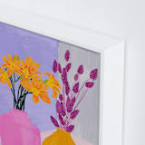 "Color Still" - Art Print in Orange, Purple, Pink by Marta Crea - Frame Close-up