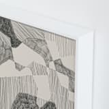 "Crossing Land I" - Art Print in Graphite Grey by Catilustre - Frame Close-up