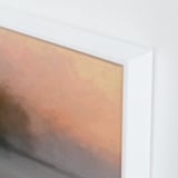 "Early Rise" - Art Print in Orange Sunburst by Amy Hall - Frame Close-up
