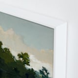 "Tranquil Waters I" - Art Print in Lake by Stephanie Goos Johnson - Frame Close-up